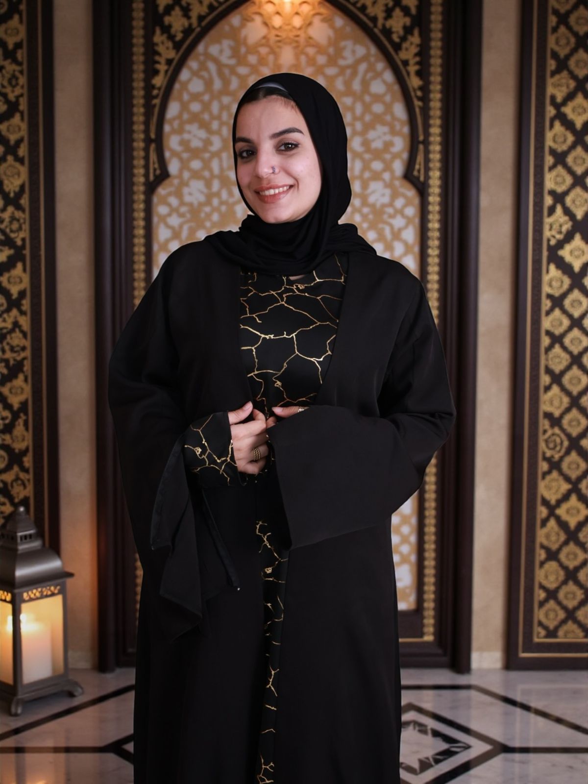 NORMARI Ramadan Abaya Black/Golden